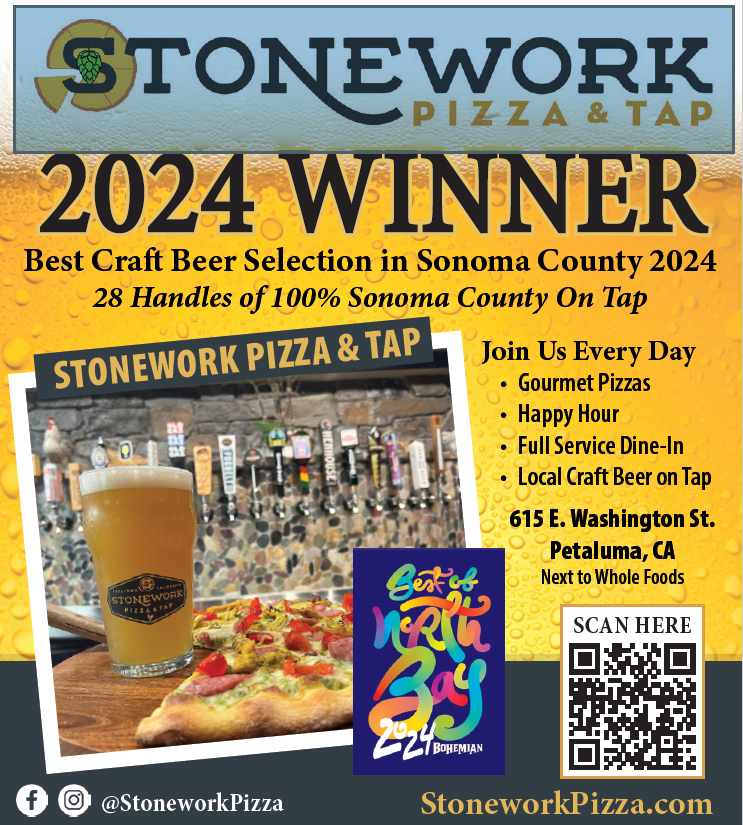 creeksideSA's tweet photo. Proud to have our sister-restaurant, Stonework Pizza &amp; Tap, WIN "Best Craft Beer Selection" 2024. Awesome. Creekside has won Best Taproom in Marin for seven consecutive years; now our passion for Craft Beer now rules (arguably) the world's craft beer birthplace, Sonoma County! https://t.co/HMGtgArrBu