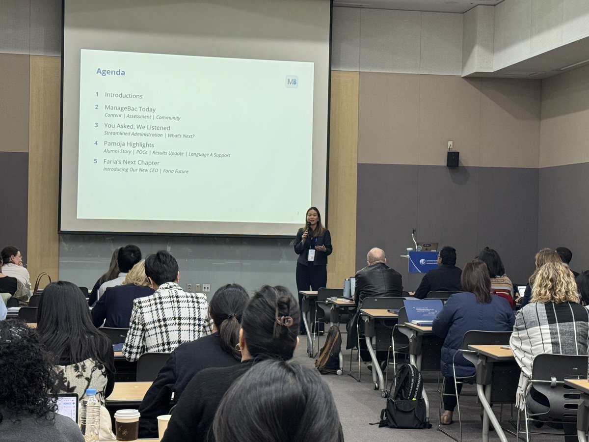 managebac's tweet image. 🎤Join the excitement at the 'What's New on ManageBac' session in full swing at #IBGC2024! 🌟 Dive deep into discussions on standards-based grading, improved classroom experiences, and updates from our community initiatives!
#ManageBac #IBEducation