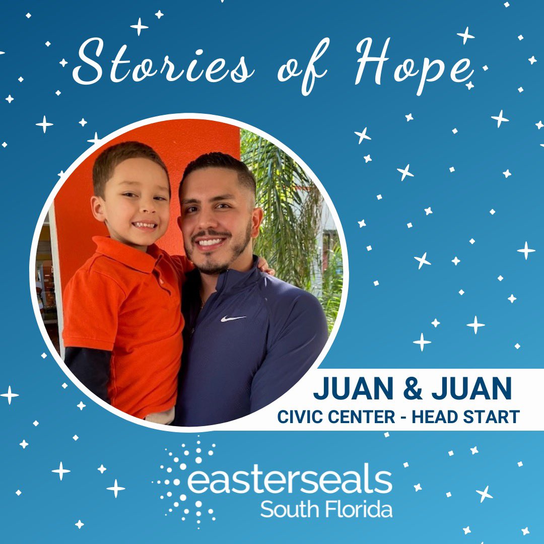 Guess who’s turning the big 5️⃣ this week? At #EastersealsSouthFlorida, family is essential for achieving important milestones. Juan is an amazing #HeadStart student whose family moved to the area a few months ago. (1/2)

#StoriesofHope @FlaHeadStart