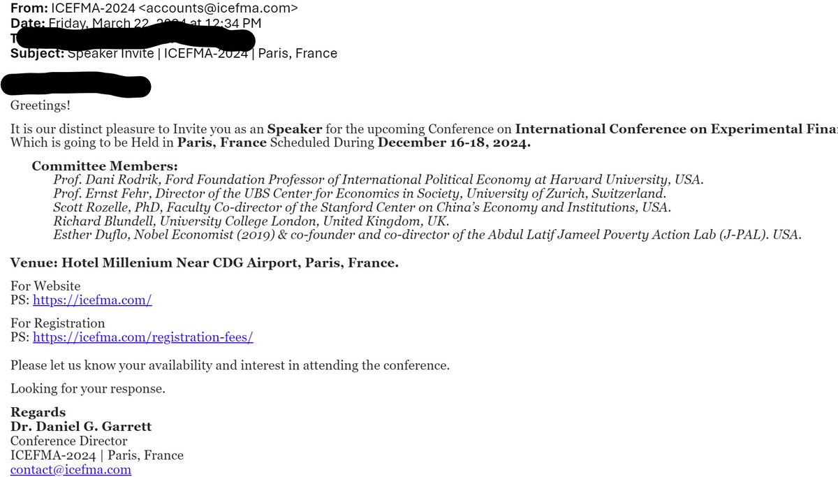 Well, I think I've finally arrived! There is a fake conference scam going around with my name on it... If you get an invite to this fake conference, please don't click on any links &gt;.&lt;

(and if you know how to make them stop, I'd love advice)