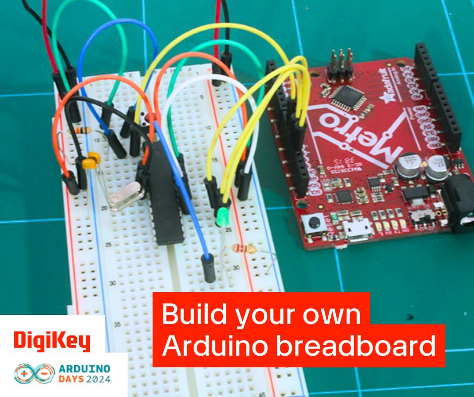 MakerIO's tweet image. Celebrating #ArduinoDays2024! 
Build Your Own Arduino Breadboard
➡️➡️ dky.bz/3INA0nc