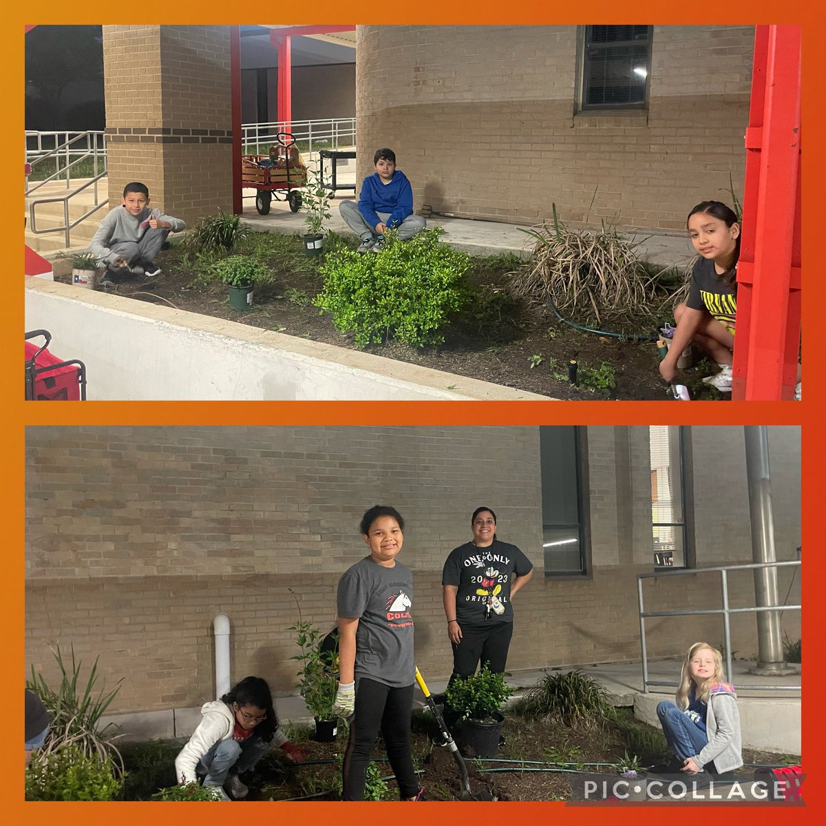 Campus Beautification thanks to our wonderful Cody Gardening Club! Thank you @Michelle_STEM for helping our students grow & bringing beauty to all that you do! #crazyboutcody