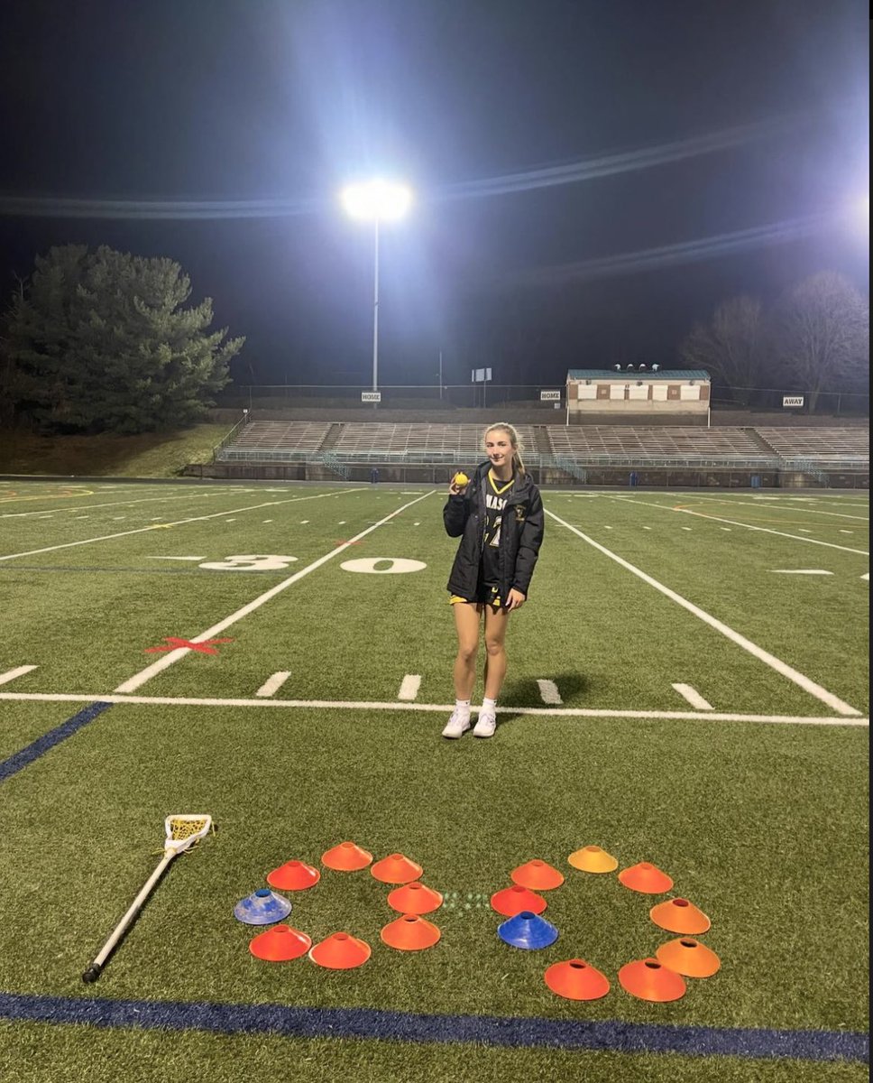 Got my 100th goal tonight against Whitman for our season opener!