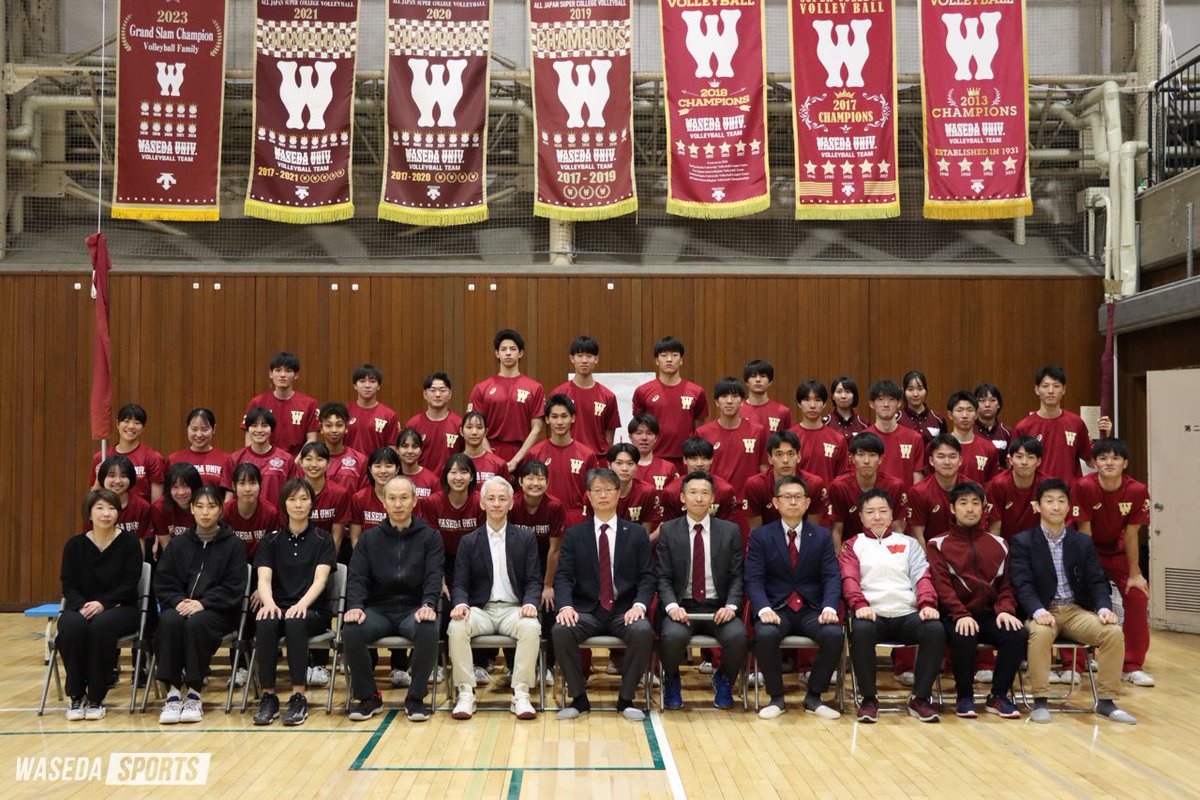 WASEDA UNIV. VOLLEYBALL TEAM 2020 シャツ早稲田