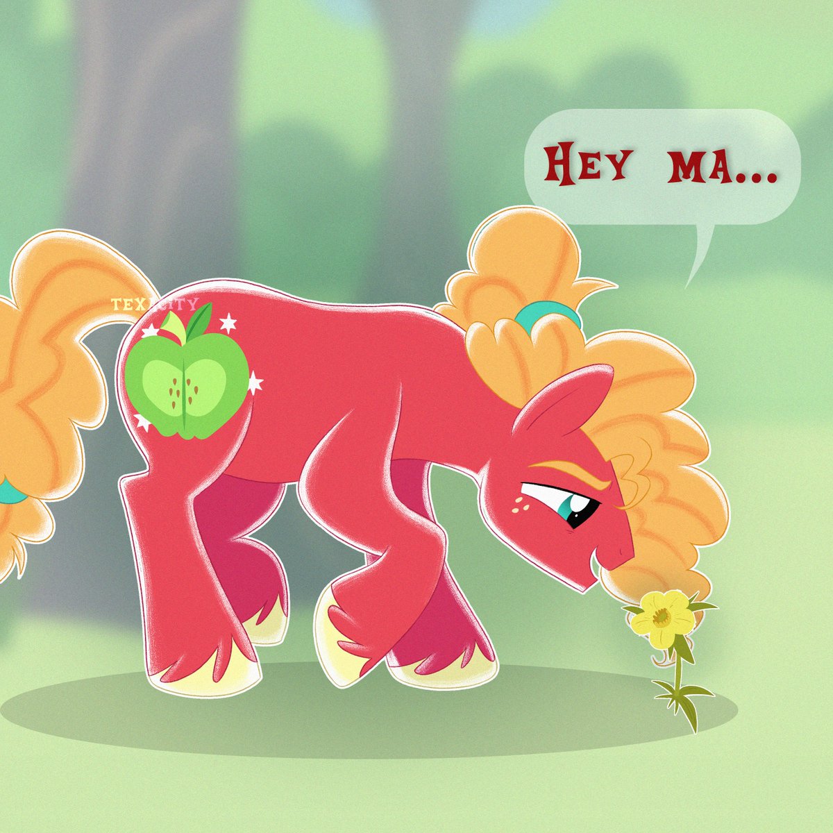 texacityart's tweet photo. First day of spring at Sweet Apple Acres 🌼
#mlp #mlpfim #mlpbigmac #mylittlepony https://t.co/KGzT1eo7qr