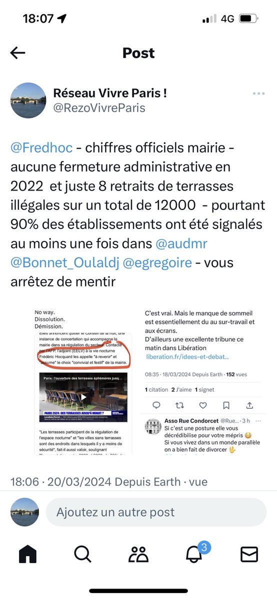 RezoVivreParis's tweet photo. @Fredhoc Établir la vérité sur le #terrassegate est un devoir pour le #conseildeparis -0 fermeture administrative et 0 retrait en 2022 , 2023 sur 12000 terrasses, #clientelisme @GpeChangerParis @EELV_Paris https://t.co/ILRTvGe991