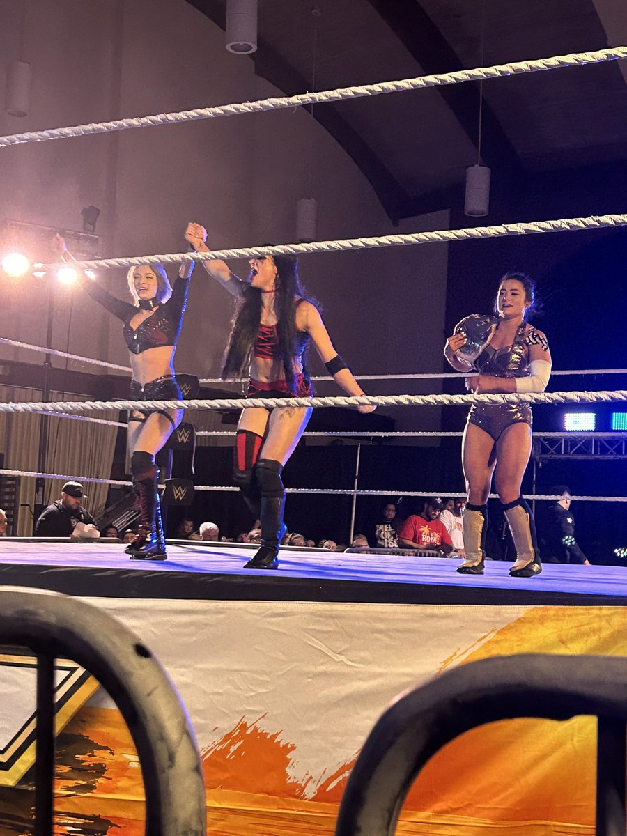 Lyra and Tatum teamed up with Karmen Petrovic at #NXTSanford