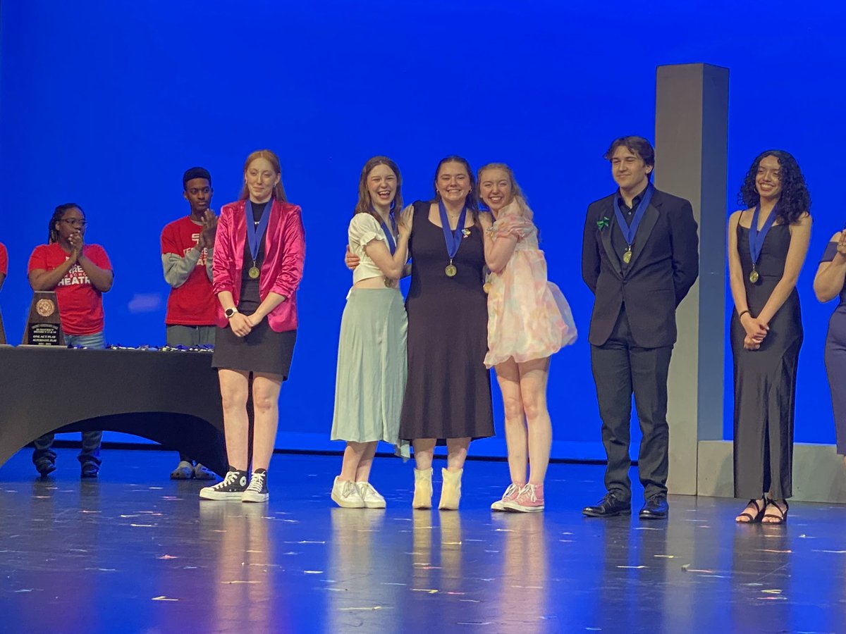 We are Bi-District OAP Champs! 🎉

Individual awards received include:

Outstanding Technician: Taylor Crews
Outstanding Overall Tech Crew: Taylor Crews and Lorelai Thompson
All Star Cast: Avery Green as Albienne, Halle Heywood as Beatrix, Bailey Thornburg as Carmen