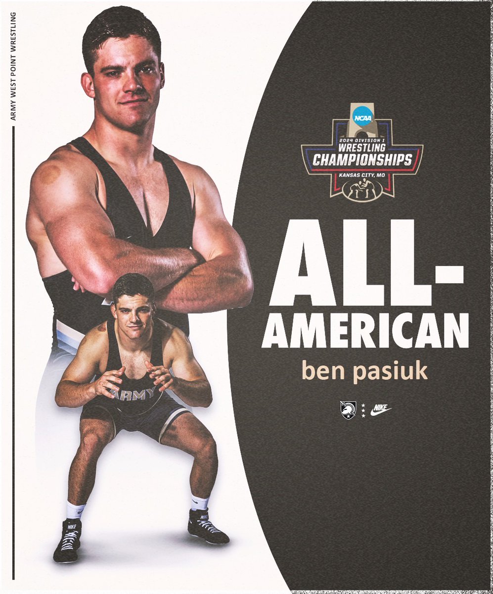 Ben Pasiuk. All-American. 🏆 He wins by decision 9-8 to secure the program's first top eight finish since 2008 at the NCAA Championships! #AmericasTeam