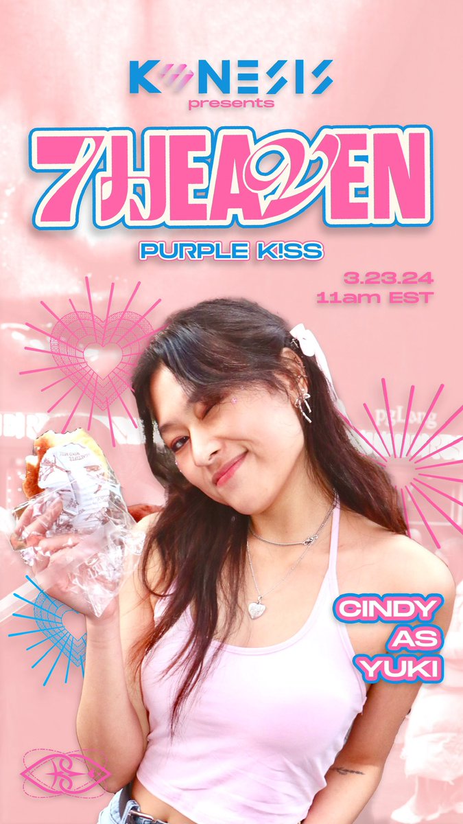 KNESIS_NYU's tweet photo. Here are some solo shots of the cast of 7Heaven by Purple Kiss!

Catch our cover out tomorrow, 3/22/24 11am EST, on Youtube!

#PURPLE_KISS @RBW_PURPLEKISS #7Heaven #DOSIE #YUKI #SWAN https://t.co/4UmA3OSrNW