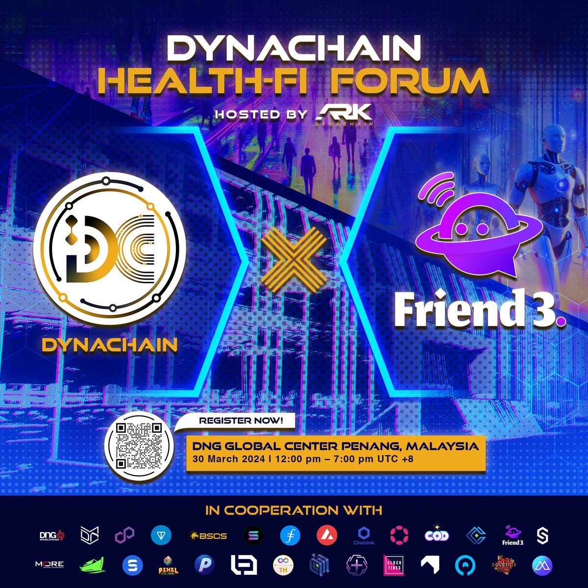 DynaChain (@dynachain) on Twitter photo Friend3 joins us in Malaysia for the HealthFi Forum!🌐
<a href="/Friend3AI/">Friend3.AI</a> revolutionizes social interaction in Web3, offering a platform where users can connect, trade, & earn. Co-founder <a href="/serhatsprt/">serhat</a> will be sharing valuable insights at the event
Register here: dcforum2024.thebluelobby.com/register Friend3 joins us in Malaysia for the HealthFi Forum!🌐
<a href="/Friend3AI/">Friend3.AI</a> revolutionizes social interaction in Web3, offering a platform where users can connect, trade, & earn. Co-founder <a href="/serhatsprt/">serhat</a> will be sharing valuable insights at the event
Register here: dcforum2024.thebluelobby.com/register