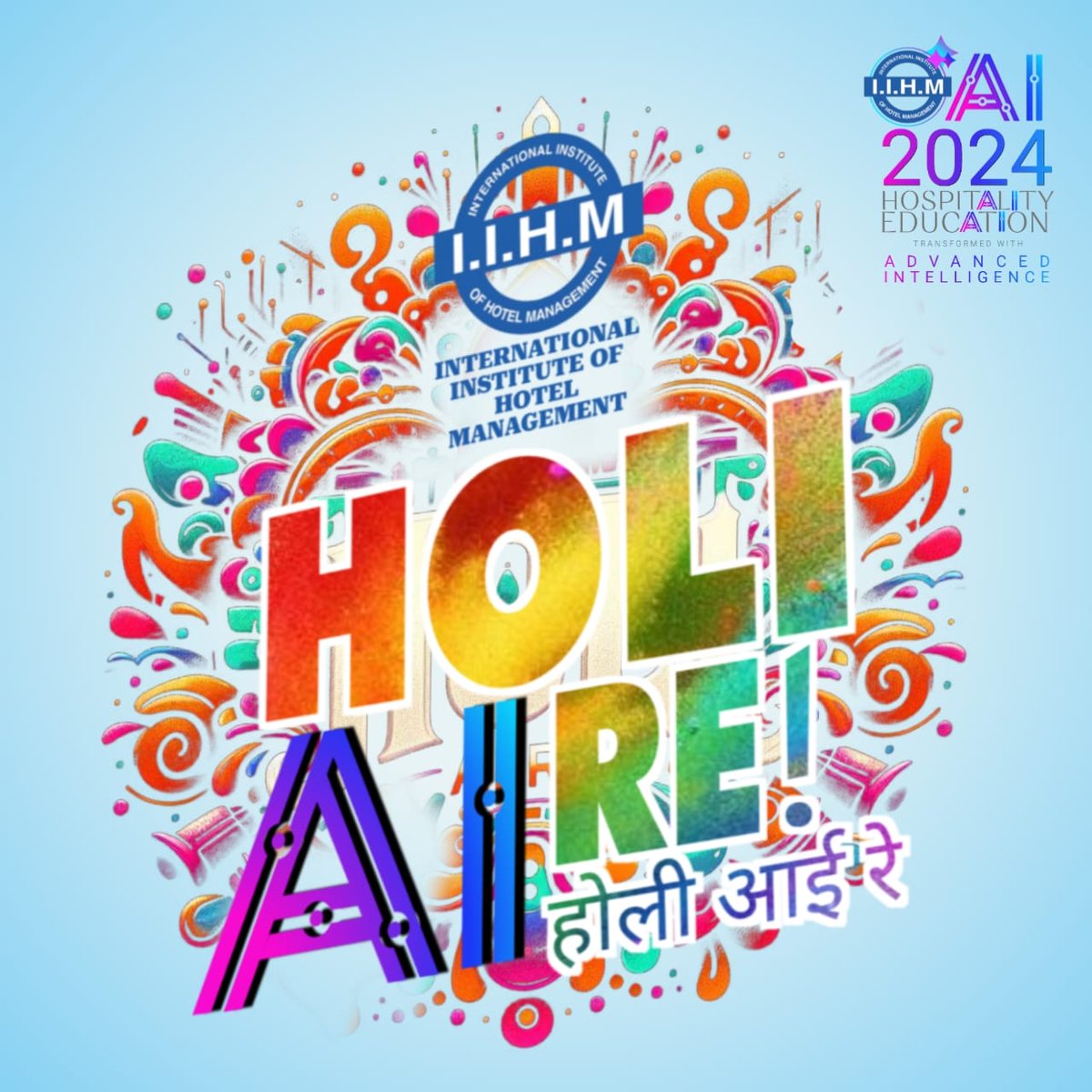 May this festival of colour bring a lot of cheer, happiness, good health and prosperity to each ones lives. This festive season gift yourself the power of the Hospitality degree! Join IIHM. Call us at 9831050000 #holi2024 #iihmbest3years #eChat @iihmhotelschools