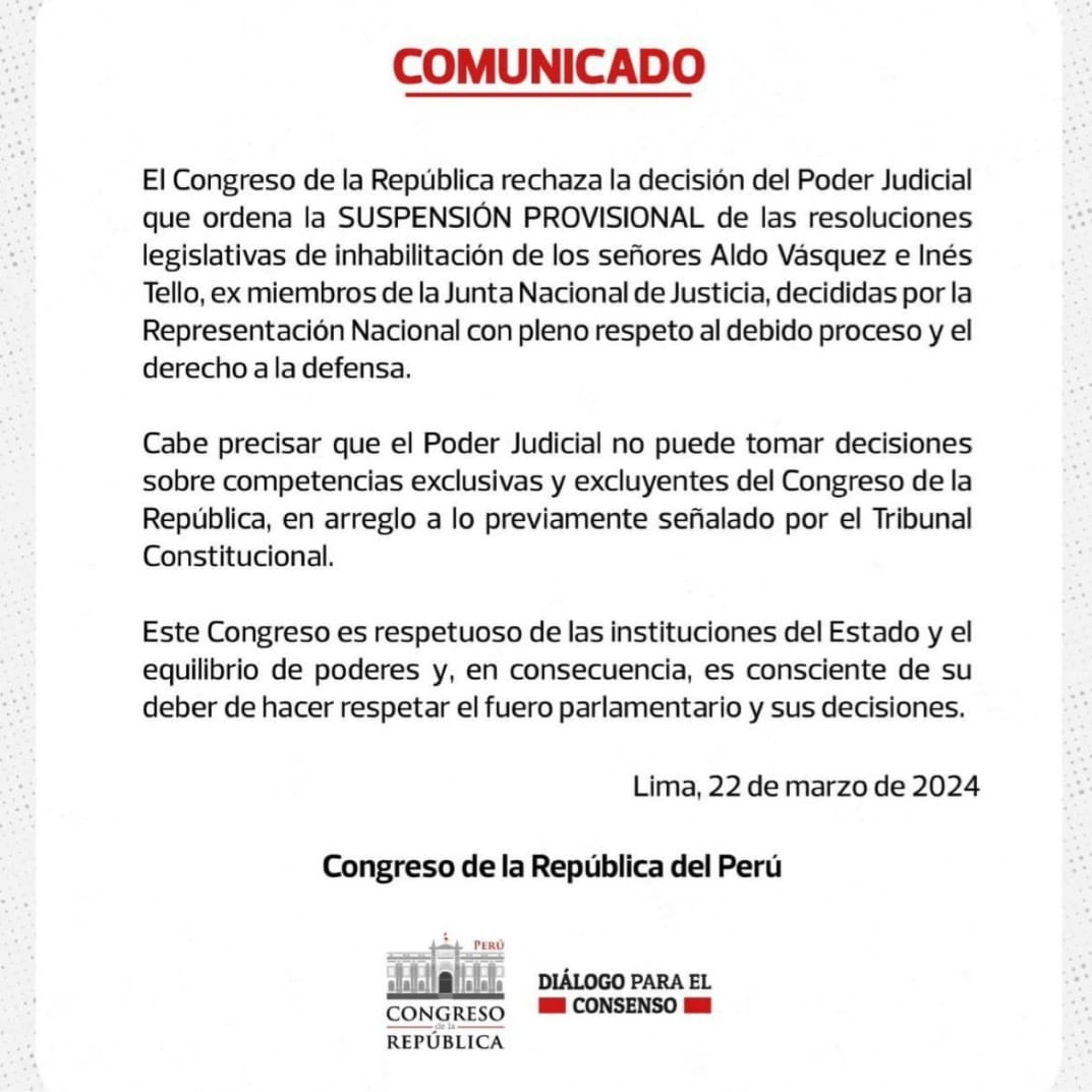 ugluis's tweet photo. Ya hay jurisprudencia del TC, ningún juez marginal puede interferir con los poderes autónomos del Congreso. Los responsables deben ser acusados por prevaricato. https://t.co/ZWnp5VNqmV