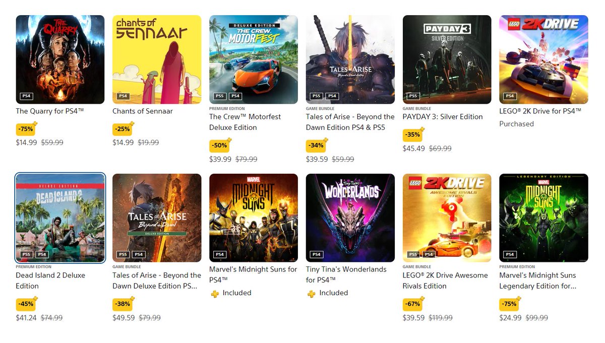 Wario64's tweet photo. Early Spring Sale on US PS+ https://t.co/q1LRJvfiWL https://t.co/maEJrKcFEE