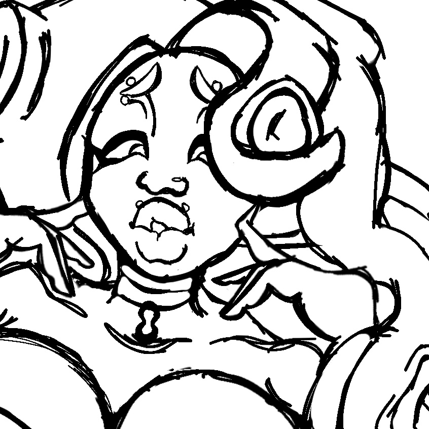 CHAOSHlME's tweet photo. | not gonna show the full pic but heres a sketch on smth i finished 🙂 https://t.co/PoKpOOtLtt