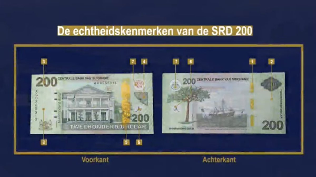 banknotescolle2's tweet photo. Centrale Bank Van Suriname🇸🇷 launches new SRD 200 and 500 banknotes https://t.co/fyPuD2cVff