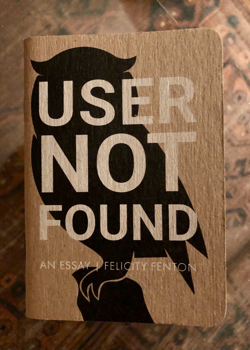 PerfectVehicle's tweet image. Only a few years late to discovering a small work of big genius. Ironically, I'm applauding a work about the insidious personal cost of social media on social media, oops. Felicity Fenton's art/essay hit home, hard. @FutureTenseBook