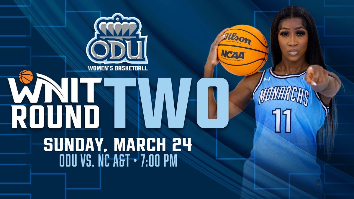 We're heading to North Carolina A&T to take on the Aggies for the @WomensNIT match this Sunday the 24th at 7:00 PM! Head to ODUsports.com for more information on cheering on the Monarchs! #ODUSports | #ReignOn | #Monarchs