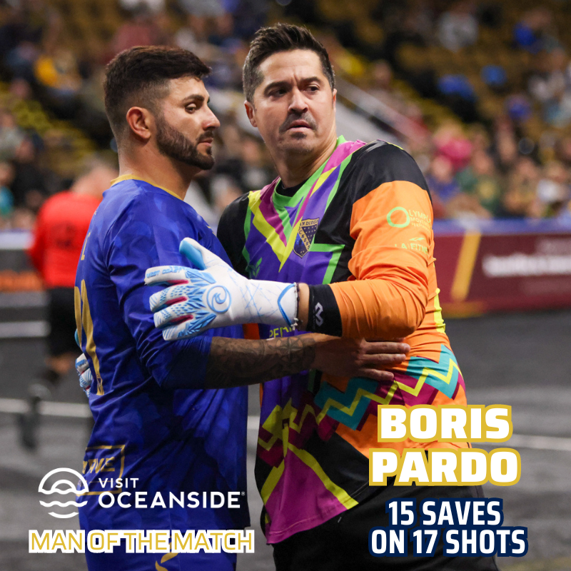 San Diego Sockers (@sandiegosockers) on Twitter photo Man Of The Match // <a href="/VisitOceanside/">Visit Oceanside</a>
Boris Pardo // 15 Saves On 17 Shots
<a href="/2_bopa_7/">Boris Pardo</a>
#MASLArena
#LeaveALegacy Man Of The Match // <a href="/VisitOceanside/">Visit Oceanside</a>
Boris Pardo // 15 Saves On 17 Shots
<a href="/2_bopa_7/">Boris Pardo</a>
#MASLArena
#LeaveALegacy