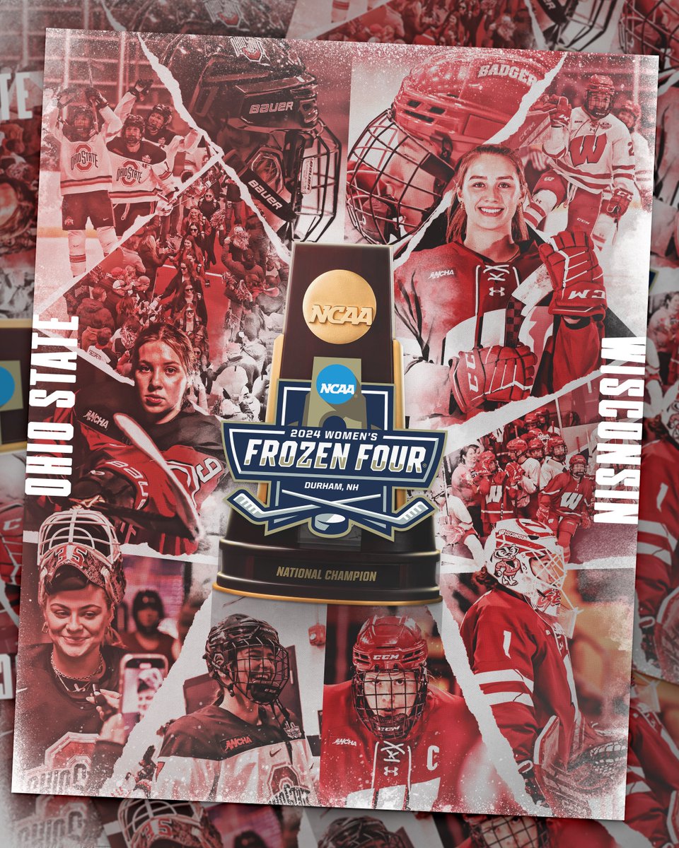 It all ends here. 🏆🏒 (2) @BadgerWHockey 🆚 (1) @OhioStateWHKY 📅 Sunday, March 24. ⏰ 4 PM ET 📺 ESPNU #WFrozenFour