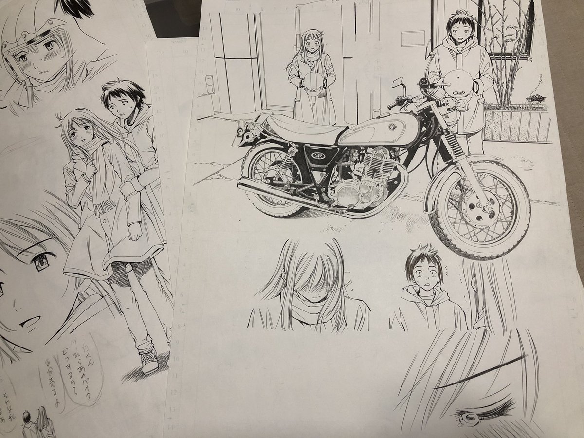 「白い道」ペン画!
個人的に結構好きな読切。
短編集「恋する凡人と六魔法」に収録されてますが現在諸事情で電子共絶版中😭 