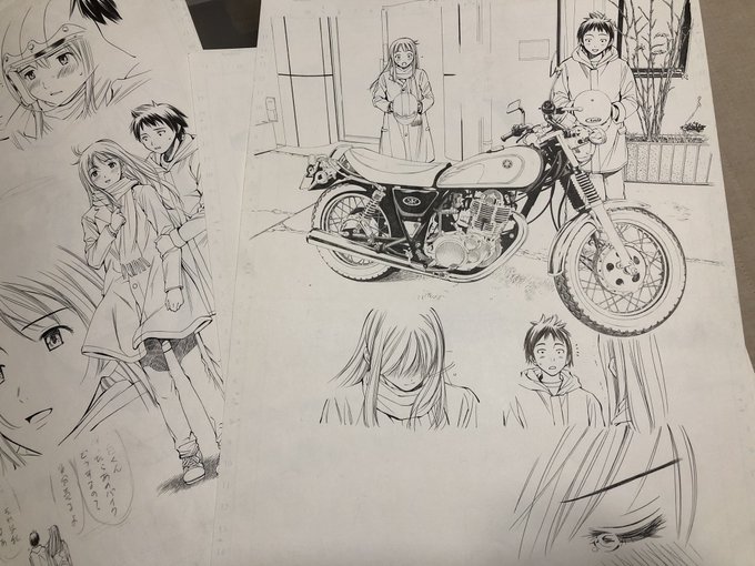 「白い道」ペン画!
個人的に結構好きな読切。
短編集「恋する凡人と六魔法」に収録されてますが現在諸事情で電子共絶版中😭 