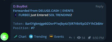 furbeeonsol's tweet photo. Trending 🐶🚀 https://t.co/6DKEO0goWn