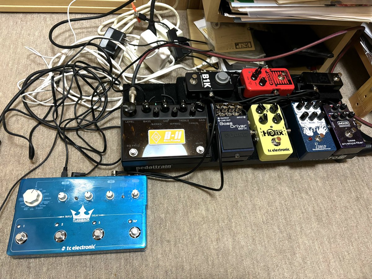 jamtterjam's tweet photo. Flashback Triple Delay良いなぁ〜🎵
スラップにディレイはよく合う😄
TC ELECTRONICのデジタル系はハズレ少ない😉
#TCELECTRONIC
#FlashbackTripleDelay https://t.co/vW3inDEWDy