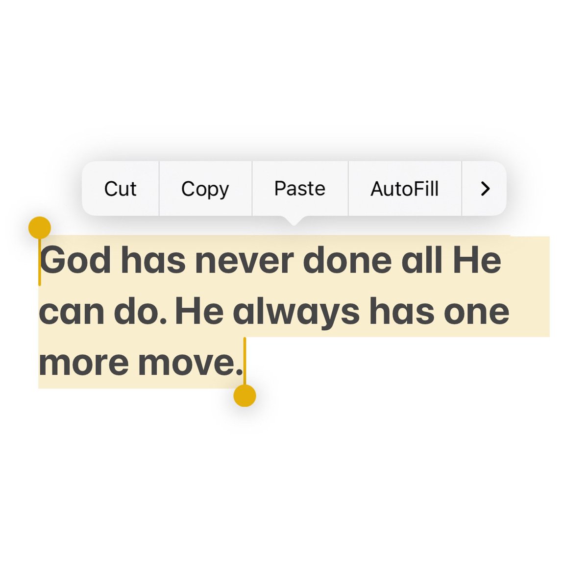 Just when you think there’s no way out, God always has one more move. Let this be your reminder today that He is faithful!