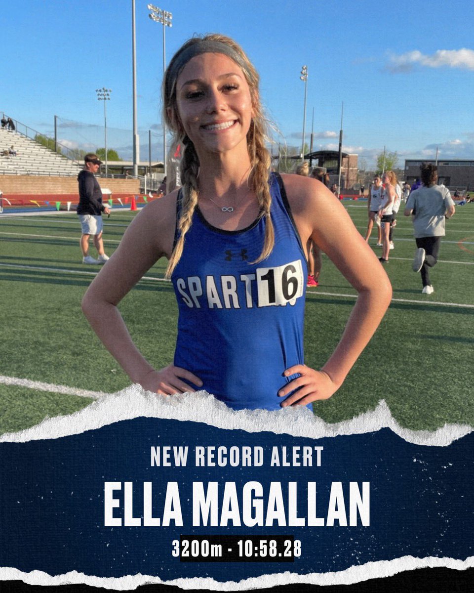 She did it again!  New school record at the Jesuit Sheaner Relays!