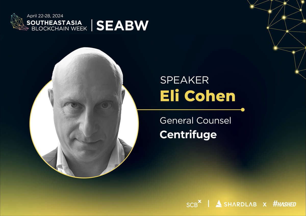 🌟 Meet Eli Cohen, General Counsel at @centrifuge! Eli is a seasoned  corporate lawyer with over 25 years of experience in financial services,  and regulatory matters. As General Counsel for Centrifuge, the