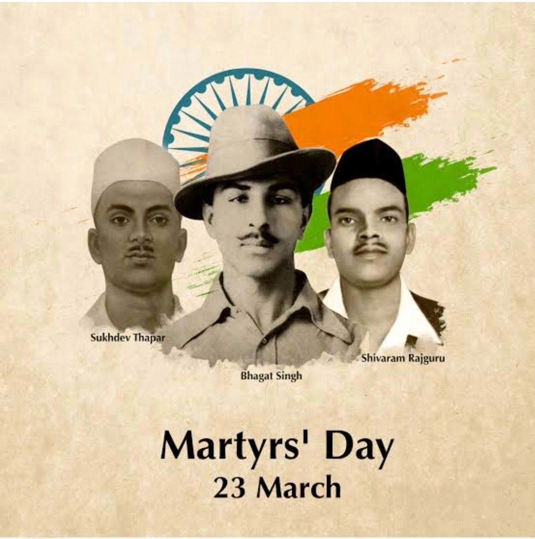 D___R__'s tweet photo. We are Independent because of your invaluable sacrifices for the country 🙏🙏🙏🇮🇳🇮🇳🇮🇳
#BhagatSingh #Rajguru #Sukhdev 
#India #indianfreedomfighter 
#swraj https://t.co/5k8grx59zA