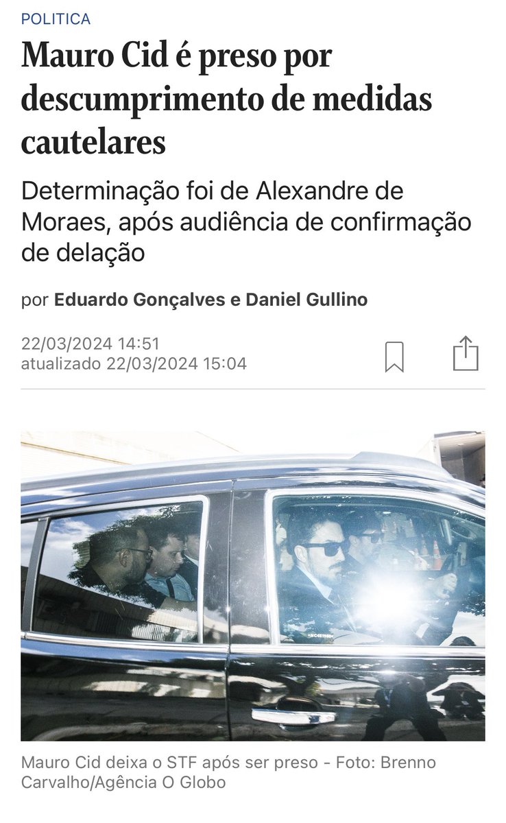 brefsc's tweet photo. Mauro Cid saindo preso do STF. https://t.co/4hkAYYja6F