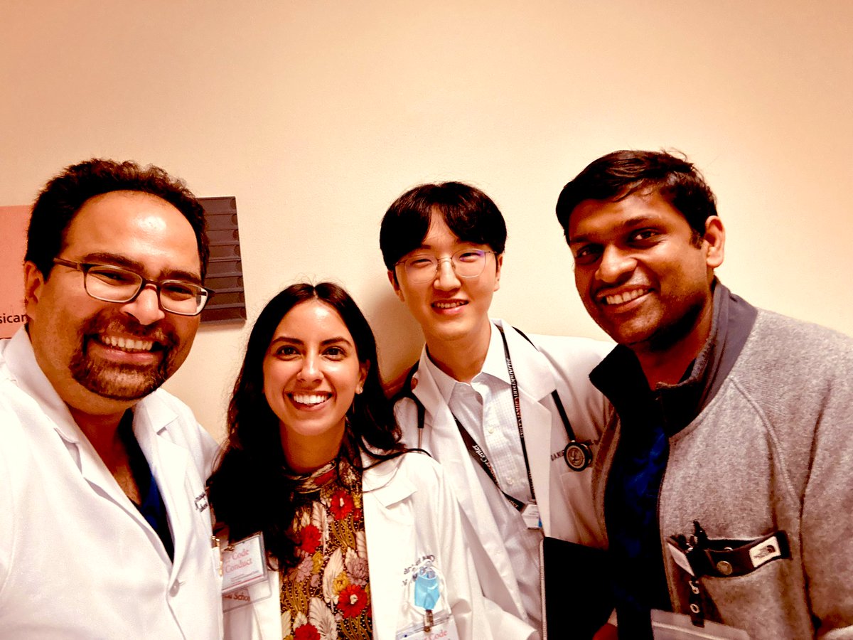 👉👉👉Delighted to work alongside such a spectacular dedicated #FridayLeukemia Clinic team today with wonderful team spirit !! L▶️R @doctorpemm ; Dr .@LankfordAni ; Dr Daniel Choi ; Dr .@AkhilJainMD || #TeamPemm #endcancer #BPDCN #MPNSM #leusm #RareDisease @MDAndersonNews