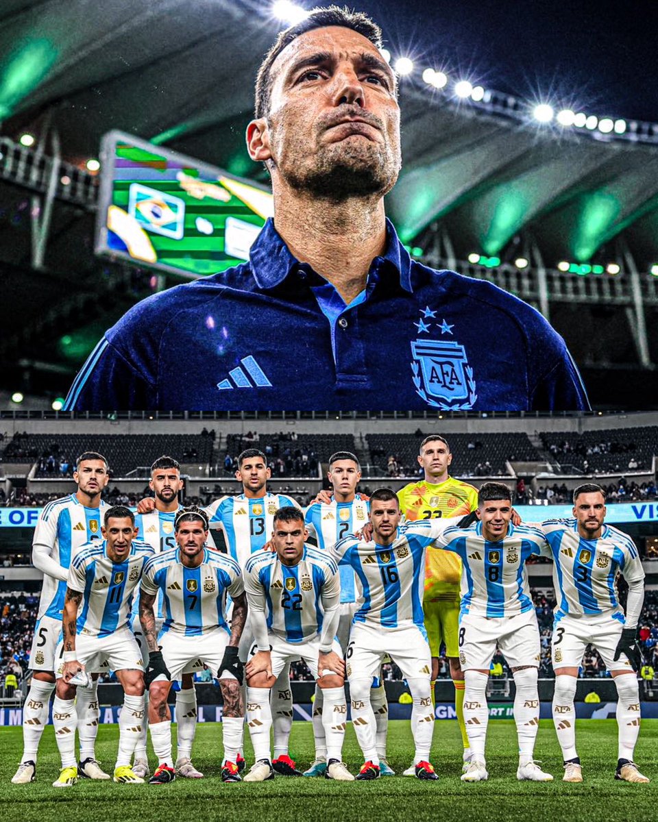 🌎🇦🇷 La Selección Argentina, desde que es CAMPEÓN DEL MUNDO:

✅🇵🇦 2-0 Panamá
✅🇨🇼 7-0 Curazao
✅🇦🇺 3-0 Australia
✅🇮🇩 2-0 Indonesia
✅🇪🇨 1-0 Ecuador
✅🇧🇴 3-0 Bolivia
✅🇵🇾 1-0 Paraguay
✅🇵🇪 2-0 Perú
❌🇺🇾 0-2 Uruguay
✅🇧🇷 1-0 Brasil
✅🇸🇻 3-0 El Salvador

25 GOLES A FAVOR, solo 2…