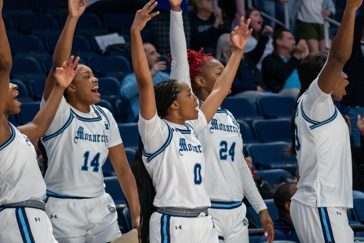 Hands up if you're ready for more Monarch Basketball! 👋 @ODU_WBB is heading to North Carolina A&T this Sunday the 24th at 7:00 PM for some WNIT Basketball!🏀 #ODUSports | #ReignOn | #Monarchs
