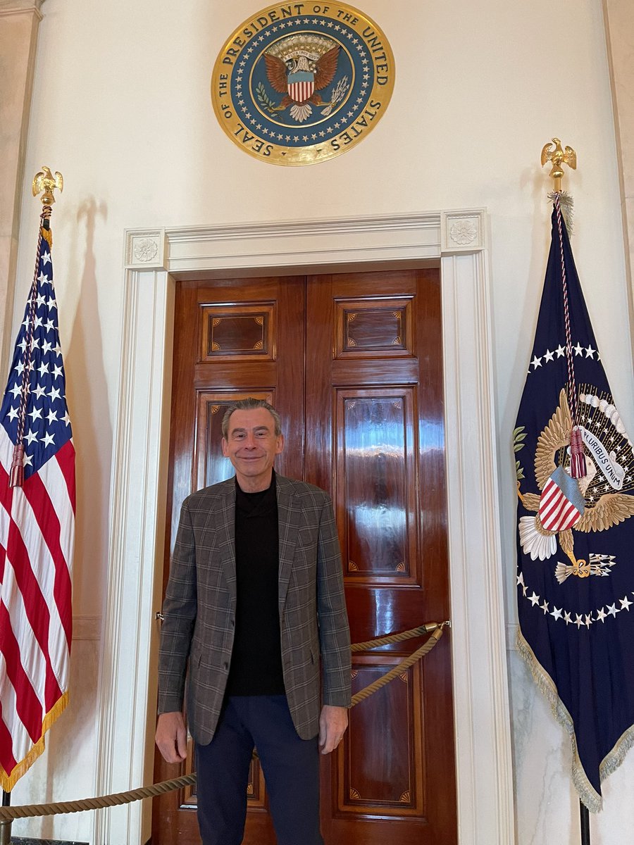 ToddWhitaker's tweet photo. What a day! Tour of the @WhiteHouse - unreal! Thank you @thomascmurray for the invite. So fun and go to go with a great crew. Wow! https://t.co/KAxkCYTien