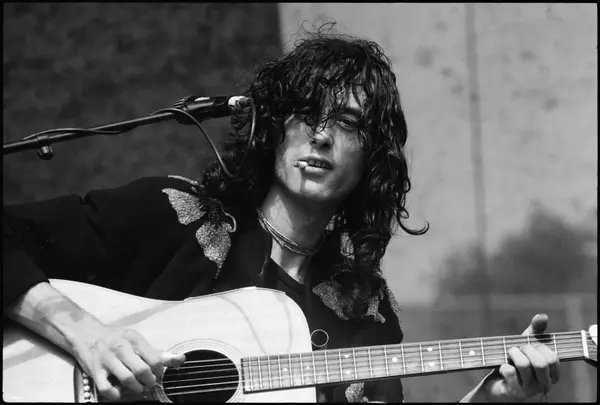 Jimmy Page at Day on the Green, Oakland, 1977. Photo by Michael Zagaris