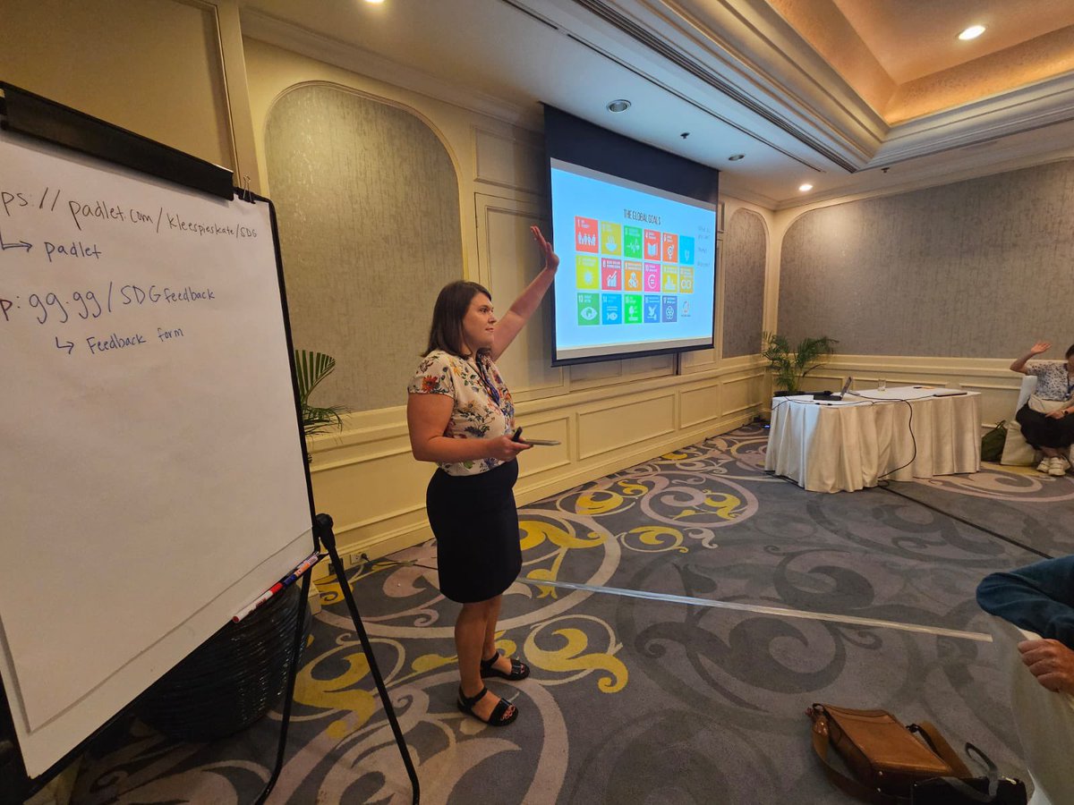 Had the honor of speaking to 35 teachers about the SDGs!