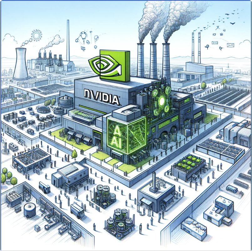 bit.ly/3INQD2f - NVidia's AI Factory Vision to Shake Semis End-to-End #NVIDIA #NvidiaGTC2024 #GenAI #Semiconductors