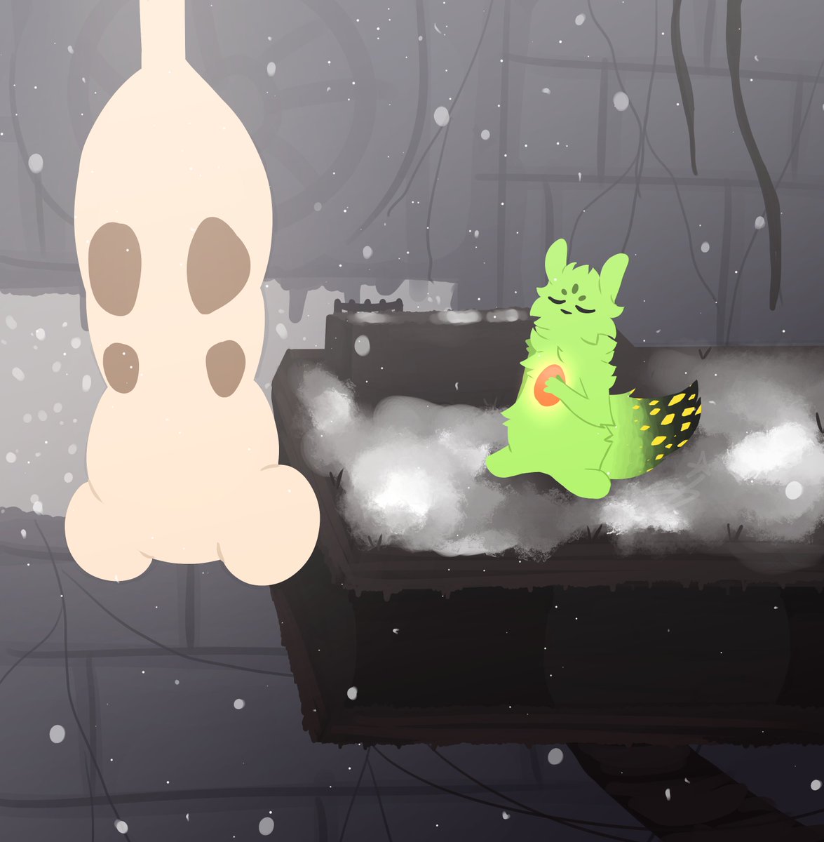 mizarego's tweet photo. Day 22 - Lantern Mice
Why do I get the impression you're not supposed to be here?
#RWArtMonth #Rainworld #rainworlddownpour #rainworldart #rwsaint https://t.co/15kVaBeHZY