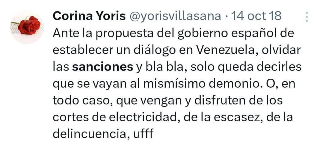 Desdiciendo su eslogan de 'hasta el final' 😶‍🌫️ y en lo que se suma a la larga lista de engaños a los que ha sometido a sus seguidores, la extremista opositora María Corina Machado 👻, canceló su postura de 'sin mi no hay elecciones' 🗳️ y acepto que no va designando a una…