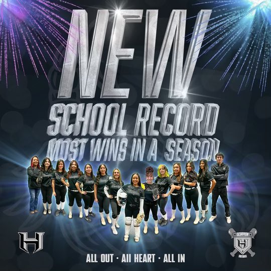 scorpionsftball's tweet photo. Congratulations to our HHS softball team on their win tonight against Andress. They now hold the record for most wins in a season. Way to go Scorpions. 
#allout #allheart #allin #reptheh #scorpionstrong @OJGarcia12 @RT_Horizon_HS @ClintISD https://t.co/Xa7wghg87o