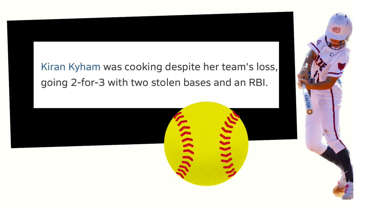 🔥Thank you for the shout out @MaxPreps @MaxPrepsTX! 👩‍🍳@HCYASoftball @CoachCaitlynOSB @blaze18united @BlazeFastpitch