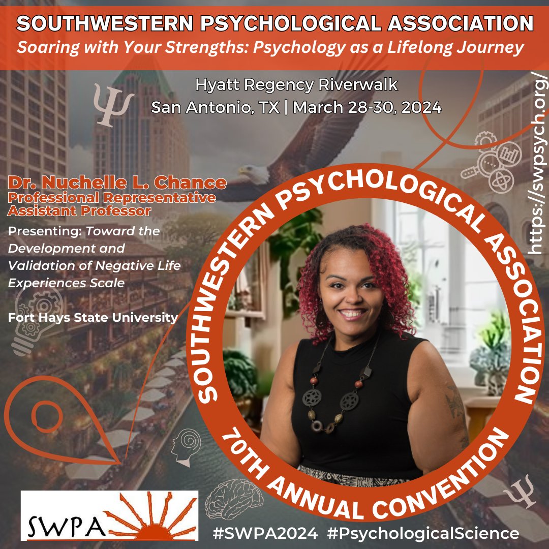 Excited for SWPA next week? Let us know by creating your Virtual Conference Profile Badge. Be sure to tag us and use the following hashtags:  #SWPA2024 #SouthwesternPsychologicalAssociation #SoarwithStrengths #LifelongPsychJourney #PsychologicalScience canva.com/design/DAGARUD…