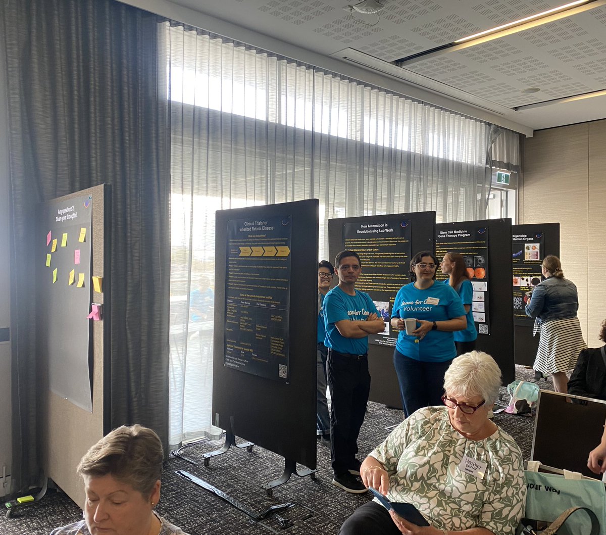 During lunch time we had Jennifer extracting DNA from strawberries and <a href="/SCMGroup_SCOF/">Stem Cell Medicine Group and Organoid Facility</a> presenting posters. A great opportunity to meet patients their families and health professionals to learn more about #InheritedRetinalDisease #IRDPatientDay <a href="/CMRI_AUS/">CMRI</a>