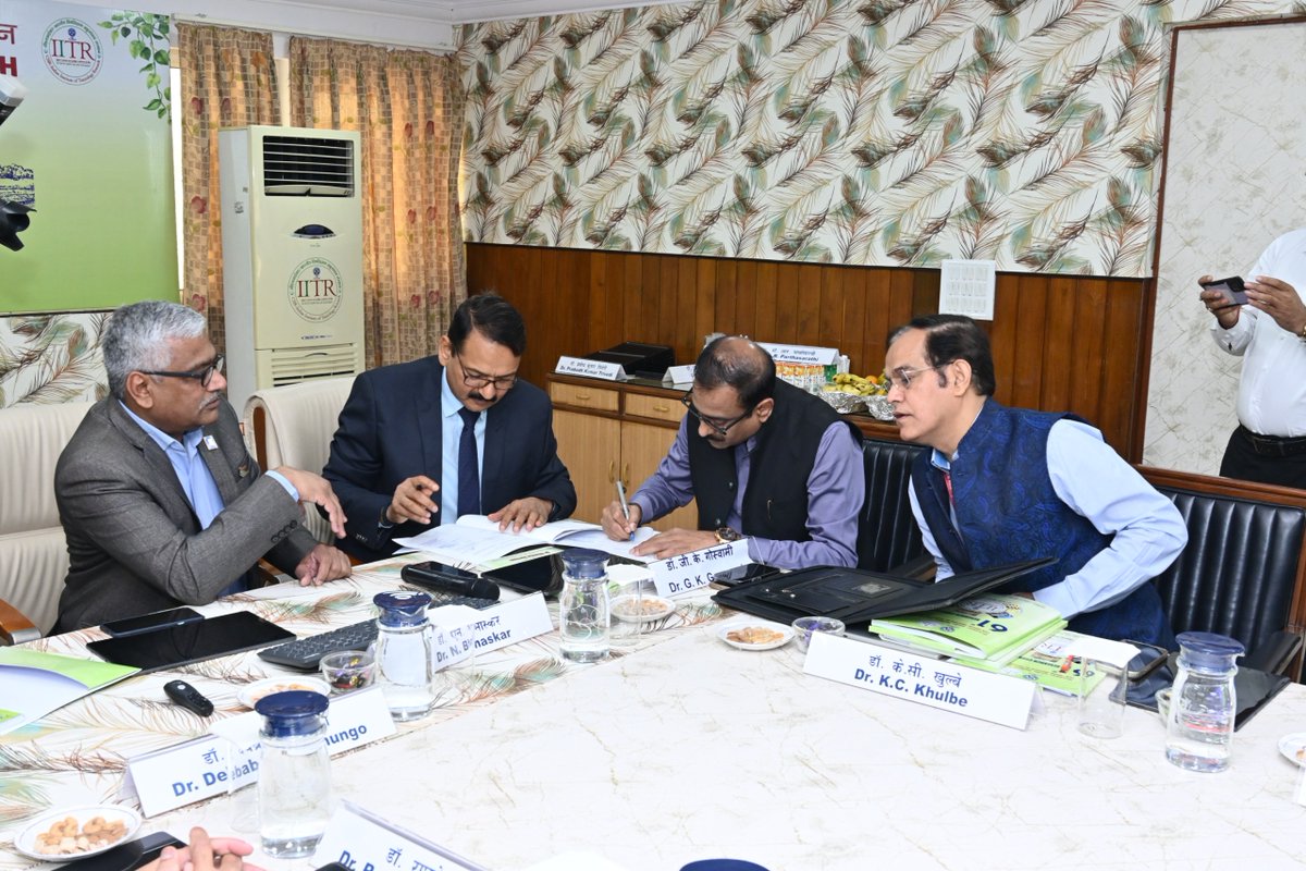 @CSIR_IITR & The Uttar Pradesh State Institute of Forensic Sciences @upsifsUp have signed MOU on March 22, 2023 for cooperation in academic training and capacity building of professionals and research collaboration in domains of toxicology and forensics @EnnBeeIITR @DrNKalaiselvi