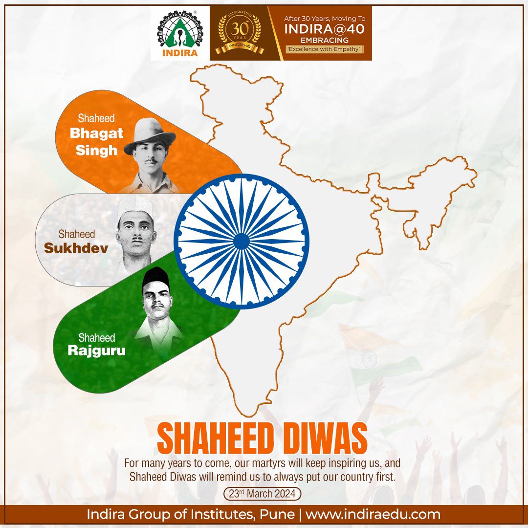 igipune's tweet photo. Honoring the sacrifices of our heroes on Shaheed Diwas, a reminder to always prioritize our nation above all. Their courage continues to fuel our resolve. #ShaheedDiwas #SaluteToHeroes 🇮🇳 https://t.co/Yc2BavTIqO