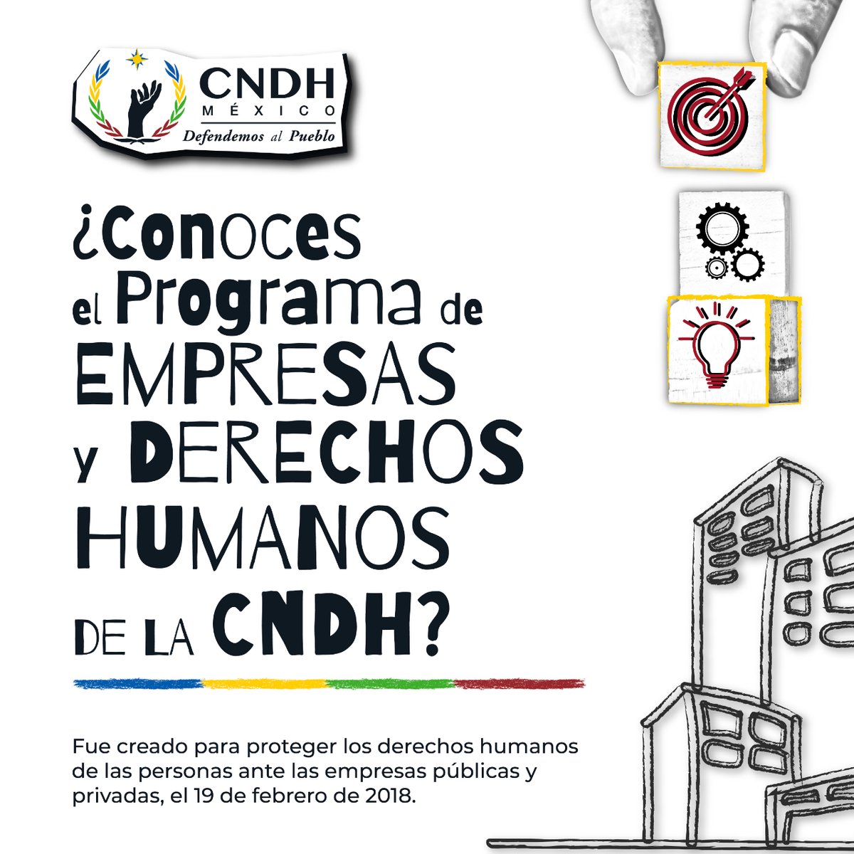 CNDH's tweet photo. 🏭 ¿Sabías que las empresas también pueden incidir en violaciones a tus #DDHH? 🤔

A través de nuestro Programa especial prevenimos posibles violaciones y buscamos incidir en las políticas públicas.

¡Conócelo! 👇

https://t.co/W6Tq7PsSr8

#DefendemosAlPueblo https://t.co/fCyT9rI3TH