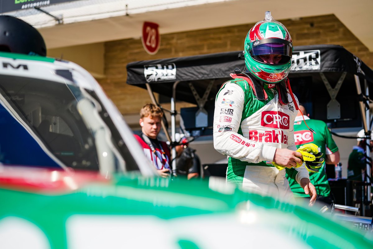 Really strong start to the weekend for us… Qualified 6th for tomorrow’s race. Really proud of this team for their hard work and dedication. This #26 GR @ToyotaRacing Supra from @Team_SHR26 looks pretty in that @CRCAuto green. Ready to have a day tomorrow!